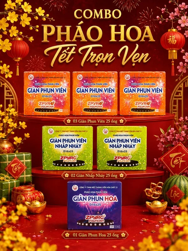 Combo Pháo Hoa Tết Trọn Vẹn
