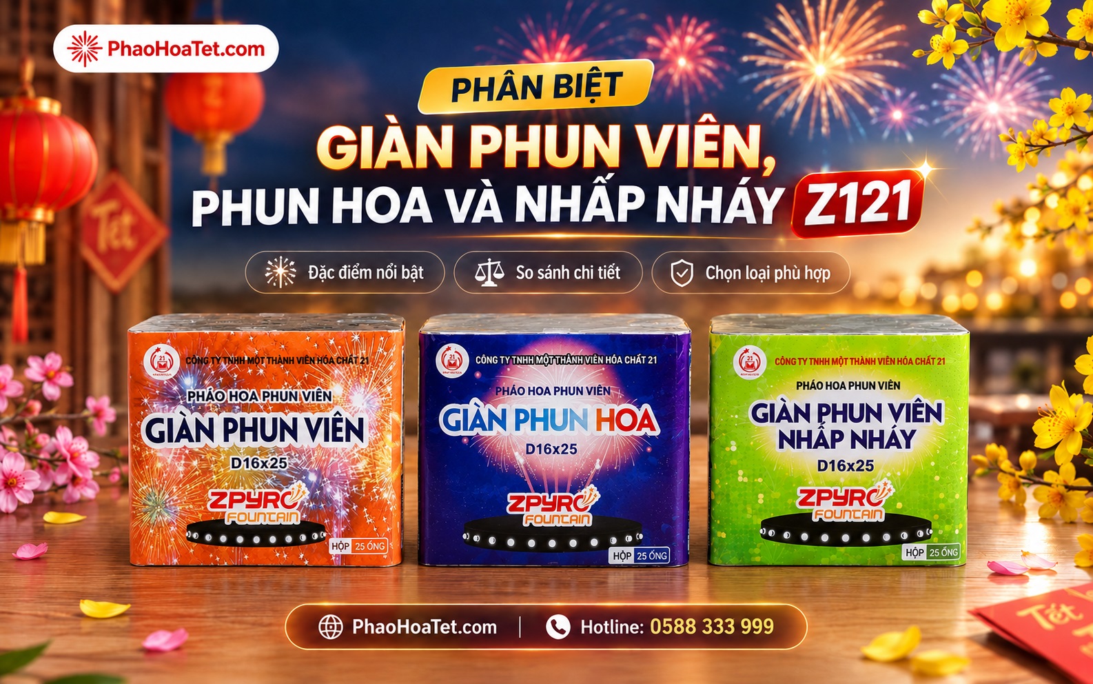 Phân Biệt Giàn Phun Viên, Phun Hoa Và Nhấp Nháy Z121